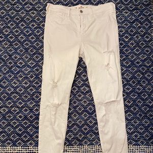 White hollister jeans